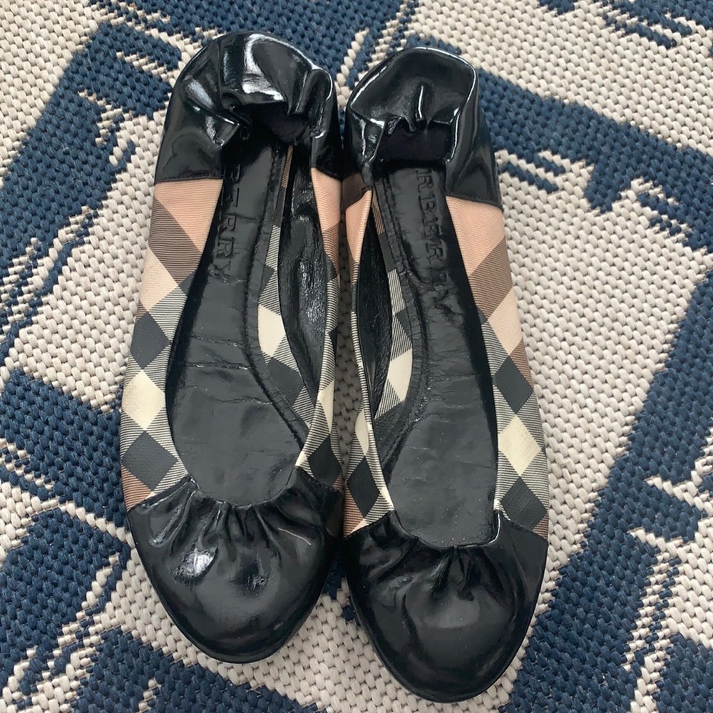 Burberry nova check ballet flats